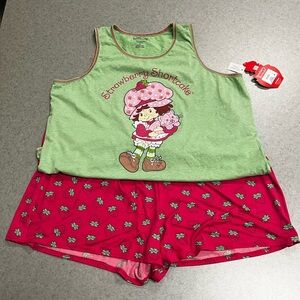 Strawberry Shortcake Tank & Shorts Sleepwear Pajama Set— 3X Plus Size
